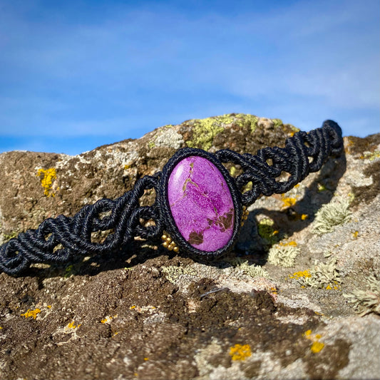 Purpurite Macrame Choker